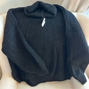 Old Navy Woman’s Marled Shaker-Stitch Turtleneck Sweater- NWT